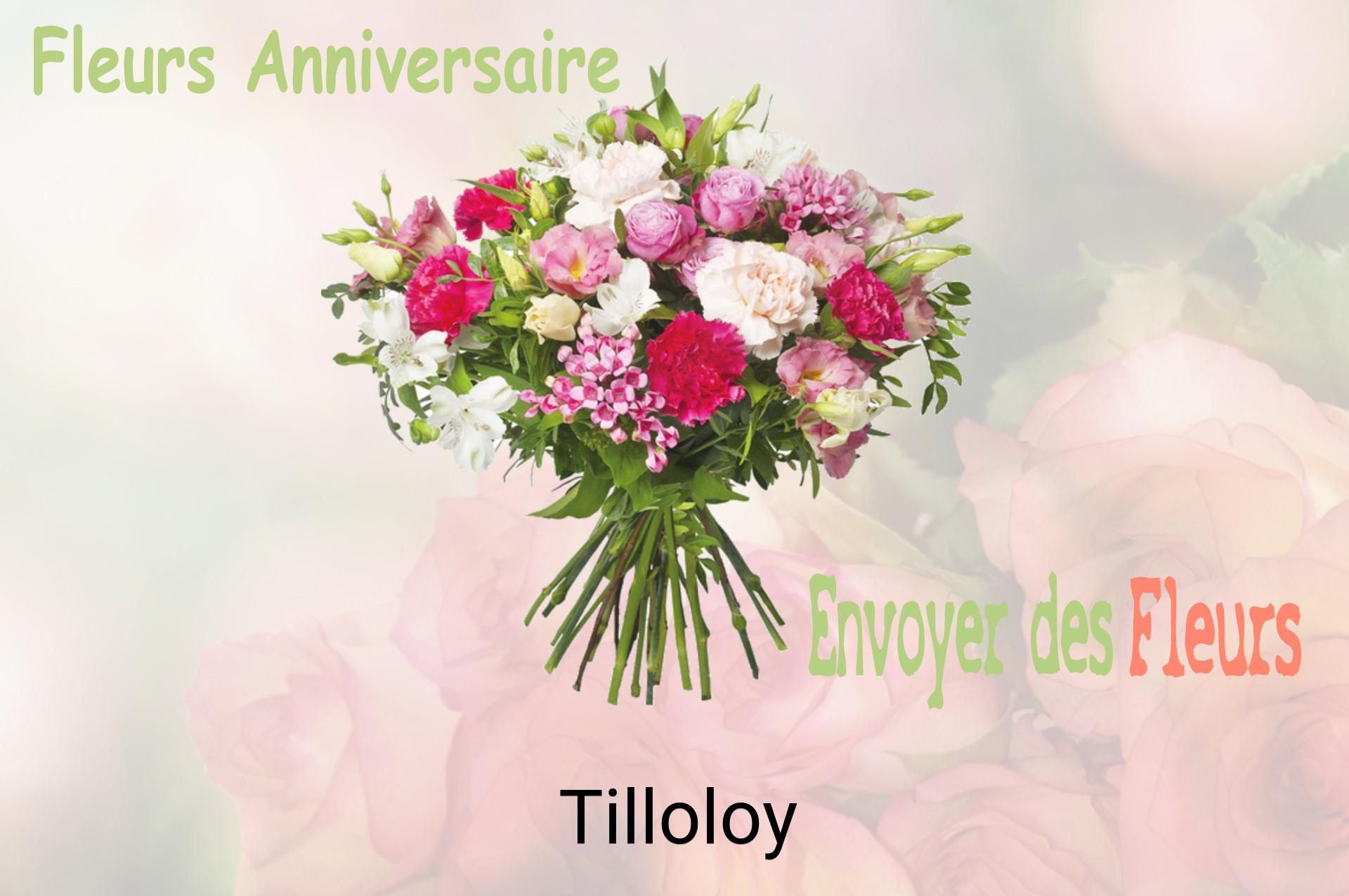 Bouquet de fleurs d’anniversaire livré à Tilloloy