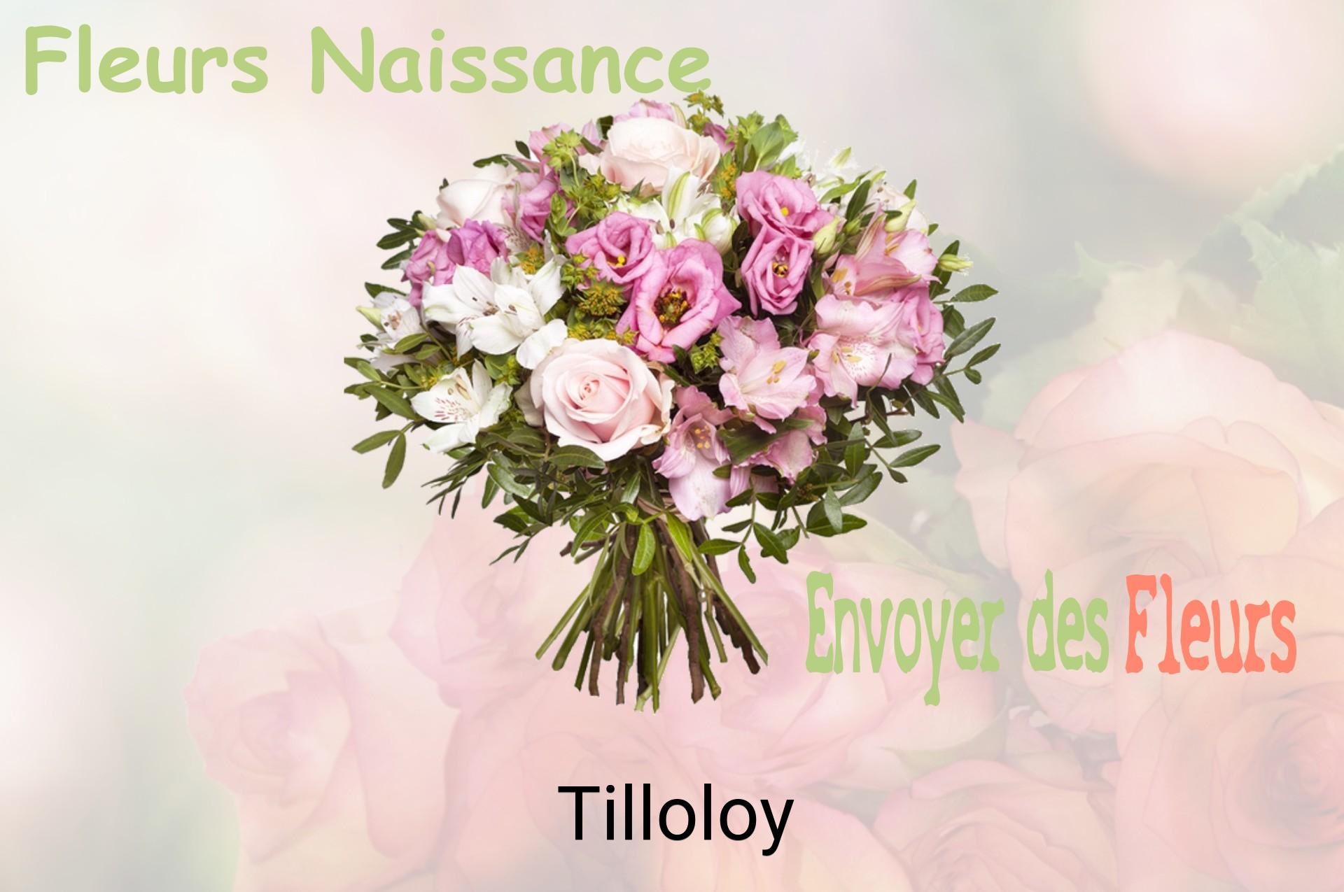 Bouquet de fleurs de naissance livré à Tilloloy